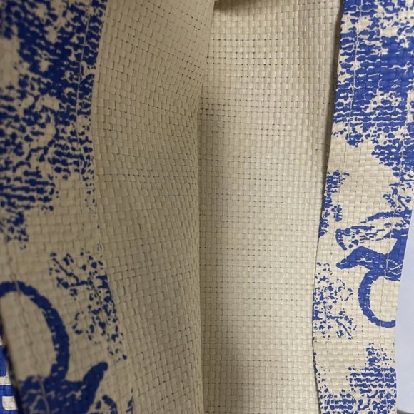 DIOR STRAW GWP TOTE RARE BLUE DIORIVIERA - Picture 6 of 6